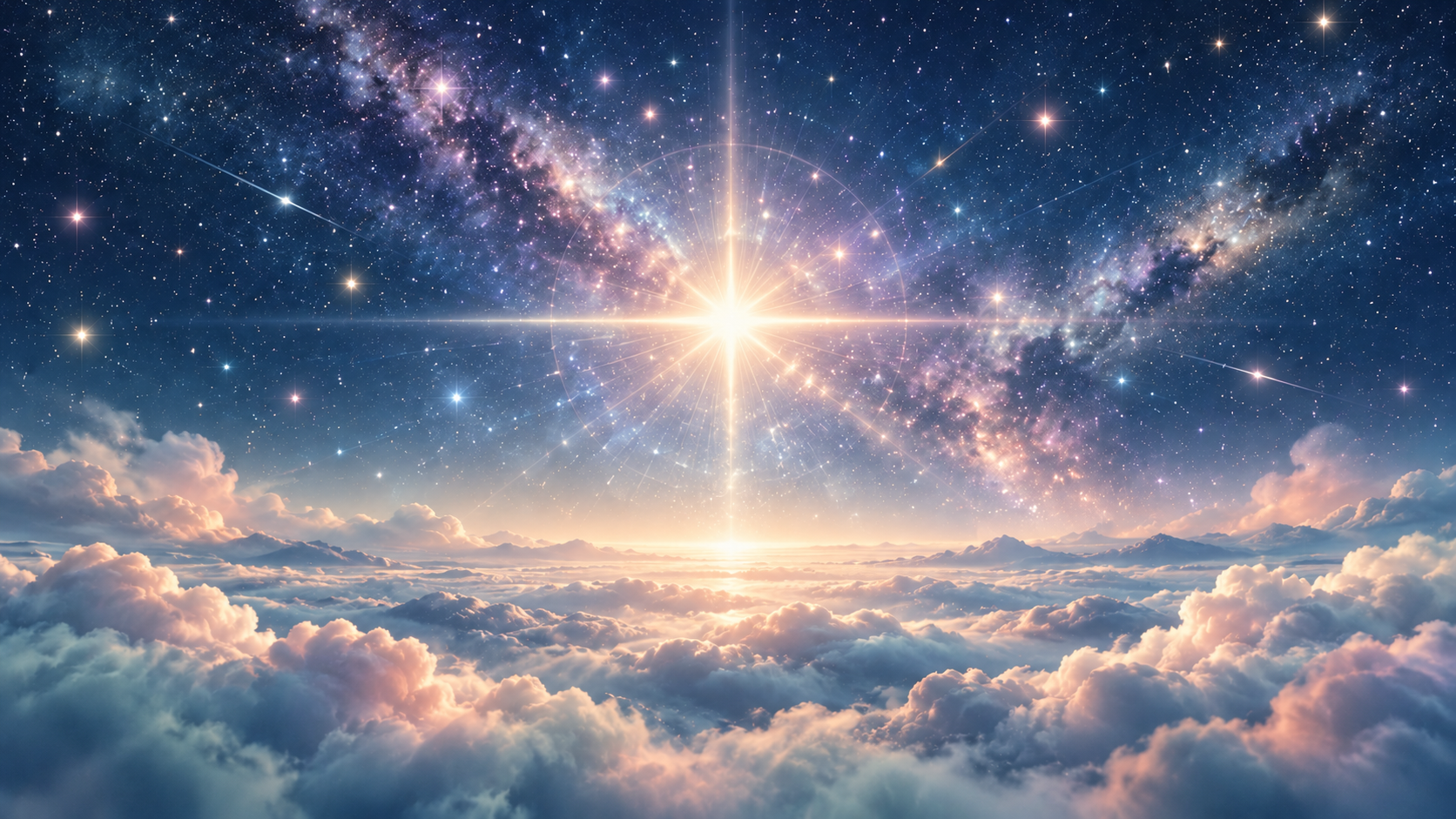 Une étoile lumineuse au cœur d’un ciel étoilé